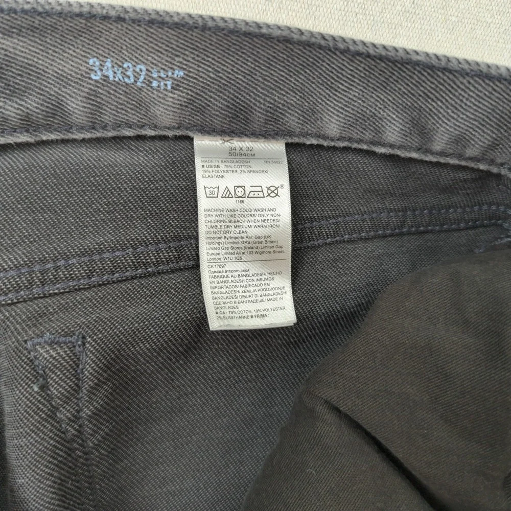 Banana Republic Jeans Mens 34x32 Black Traveler Slim Fit Casual